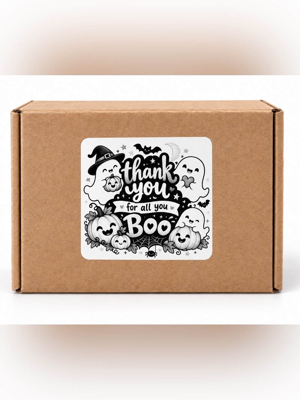 Halloween Thank You Stickers-100ct